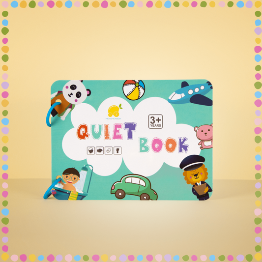 Quiet Book - Interaktivní Montessori kniha, opakovaně použitelná