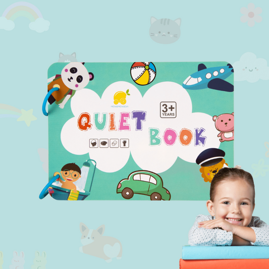 Quiet Book - Interaktivní Montessori kniha, opakovaně použitelná